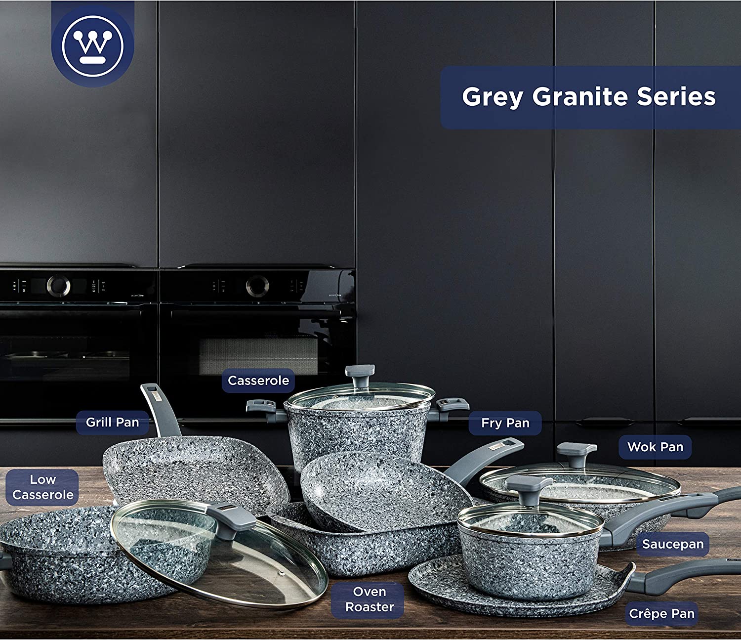 Small Gray Granite Roasting Pan (9.8") - Image 6