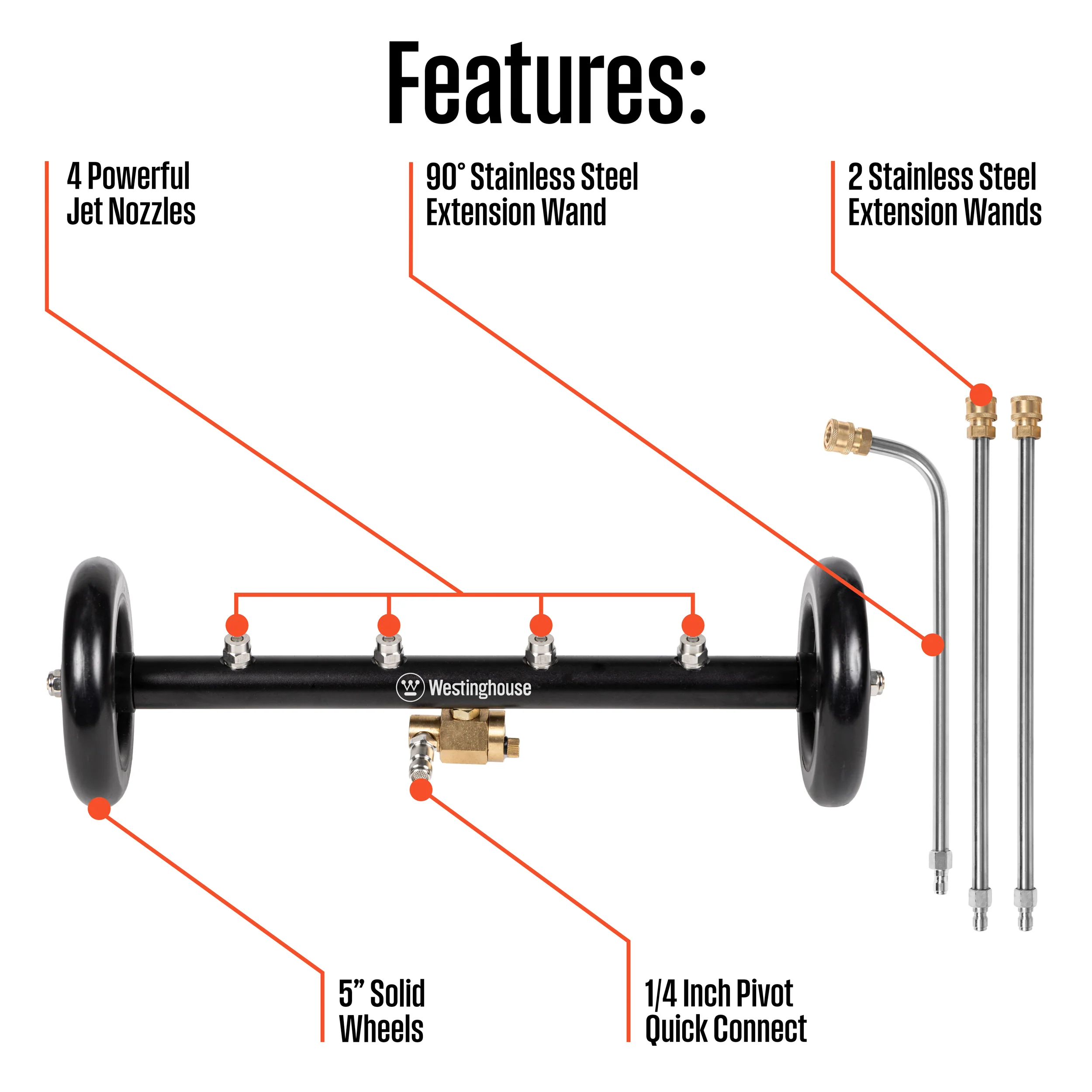 Water Broom/Undercarriage for Pressure Washers - Image 3