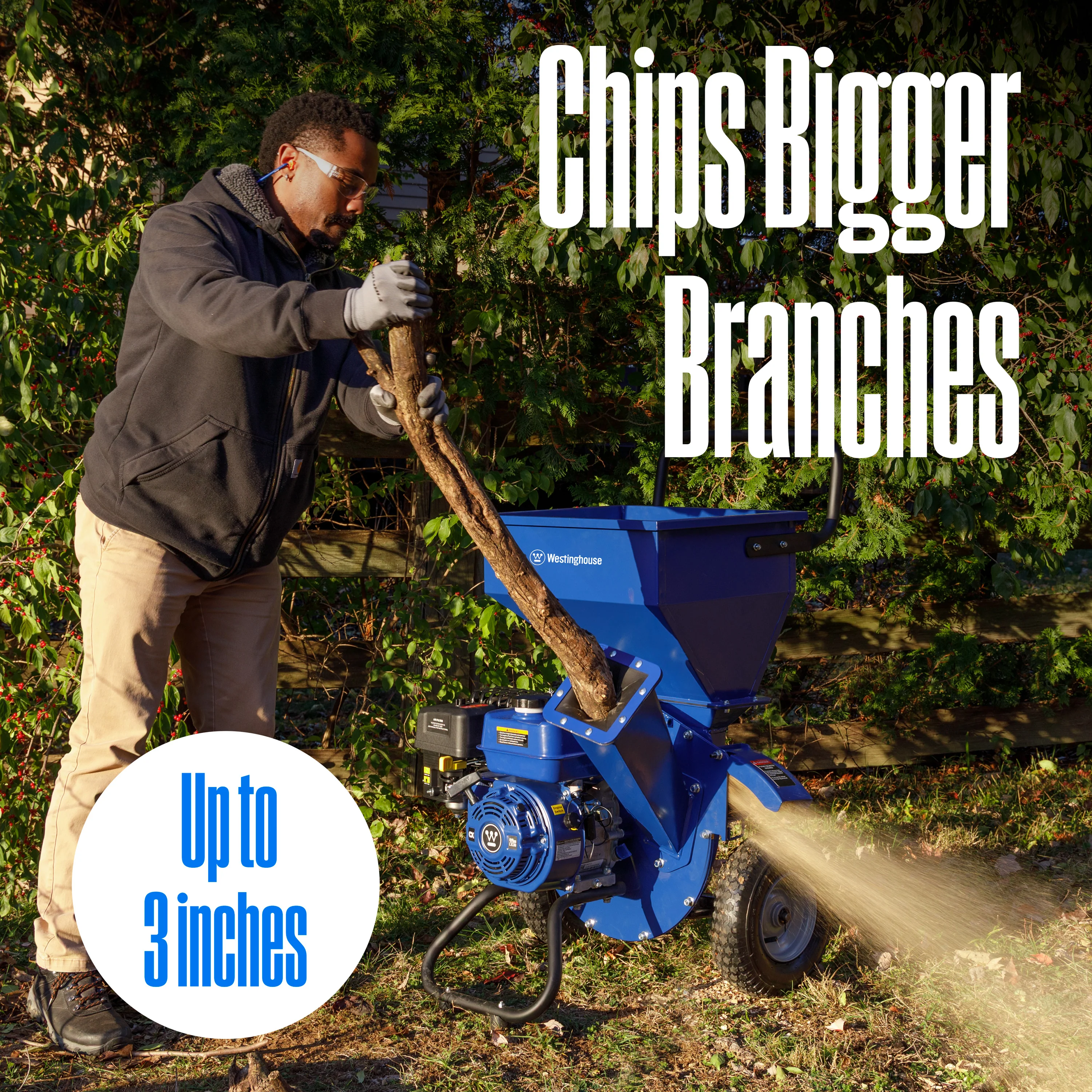 WChip3 Gas 3" Wood Chipper/Shredder/Mulcher - Image 3