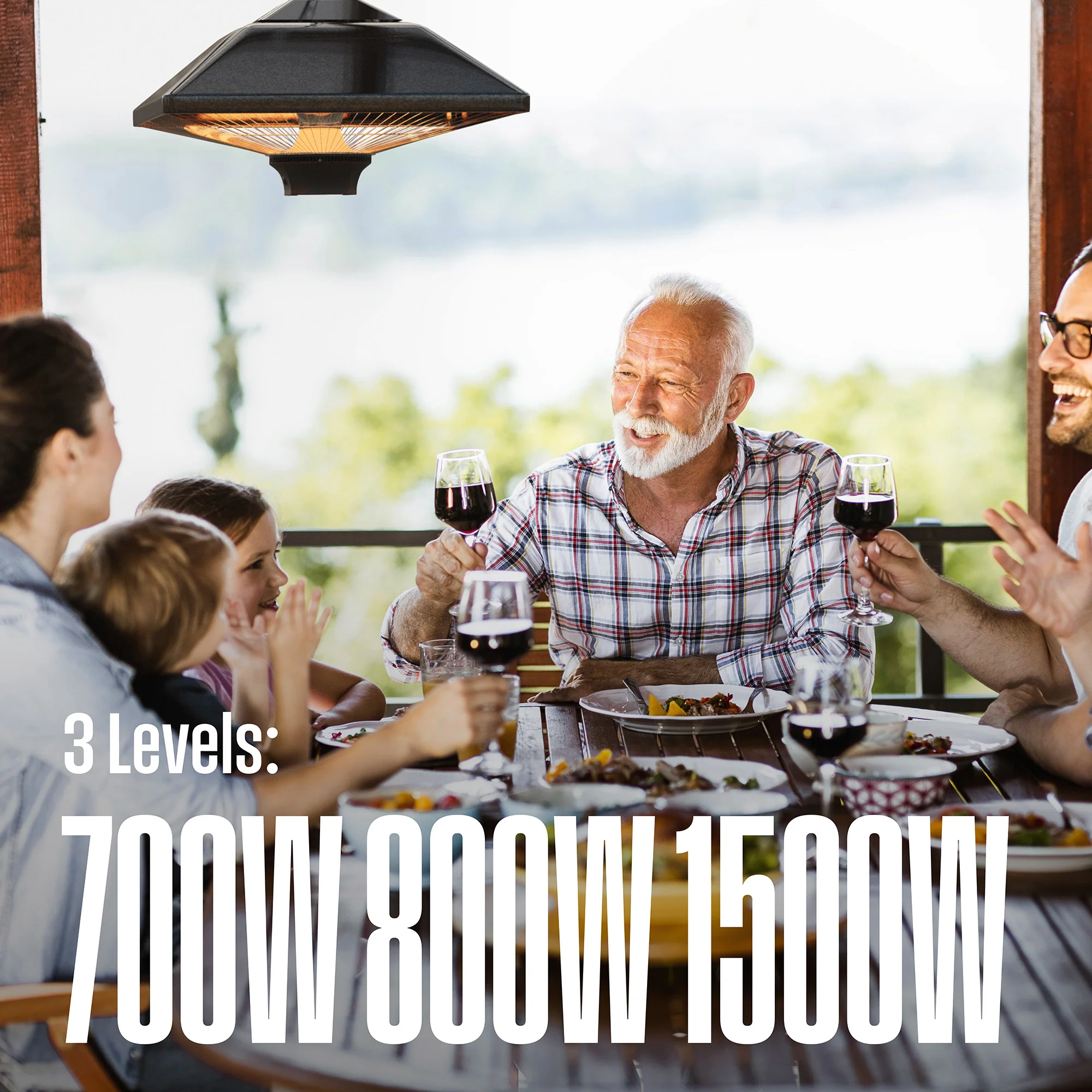 Hanging Outdoor Infrared Electric Outdoor Heater - Image 4