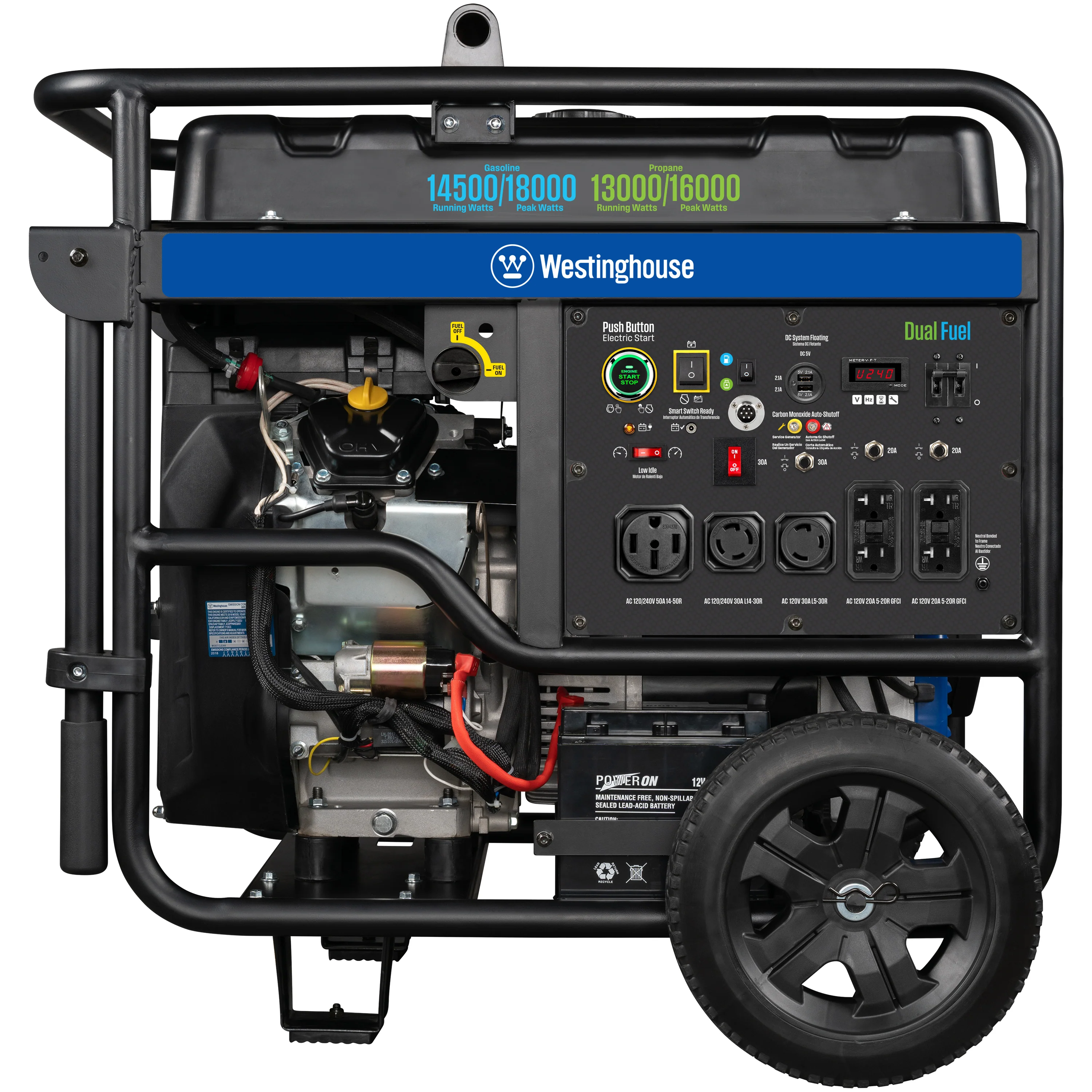 WGen14500DFc Generator - Dual Fuel with CO Sensor - Image 11