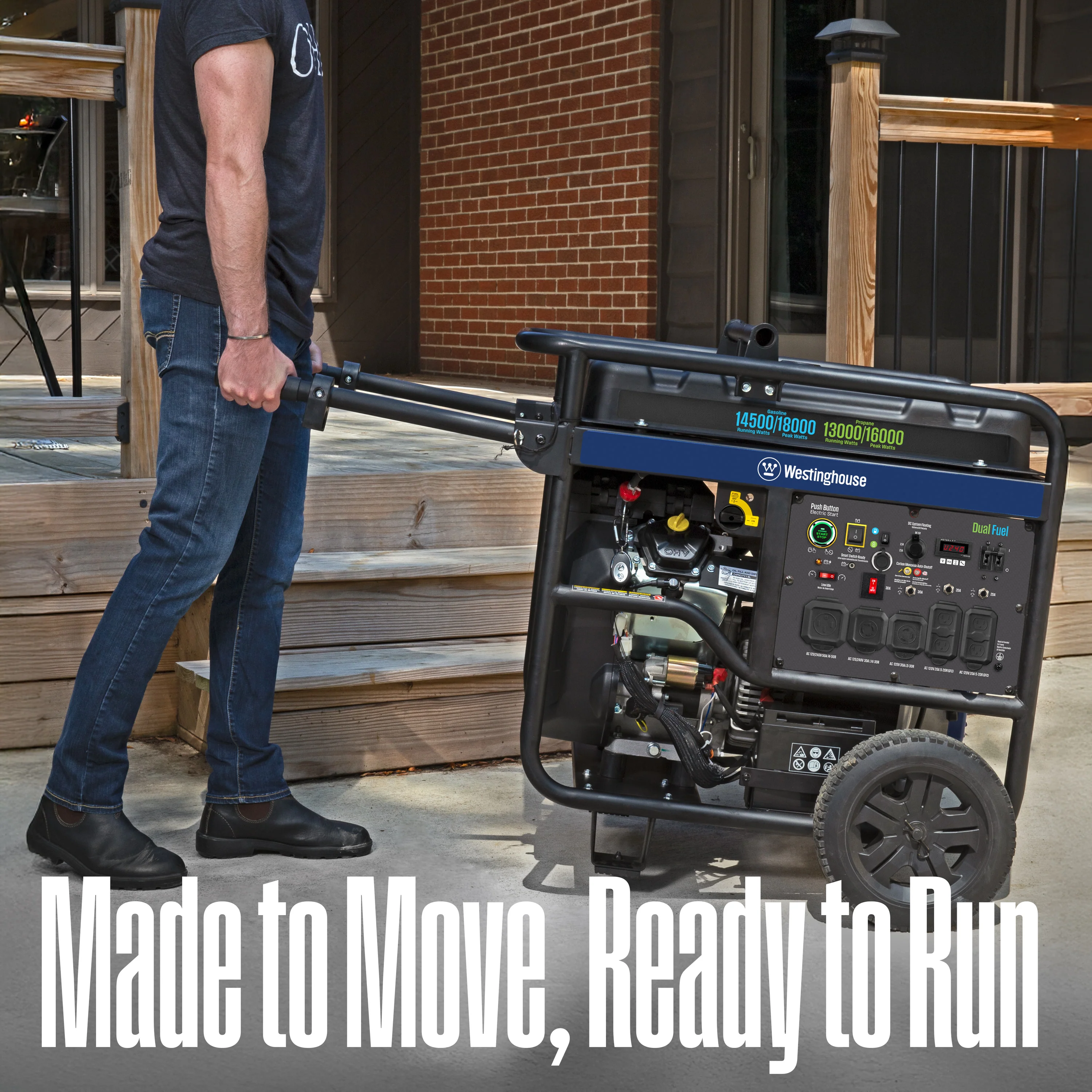 WGen14500DFc Generator - Dual Fuel with CO Sensor - Image 5