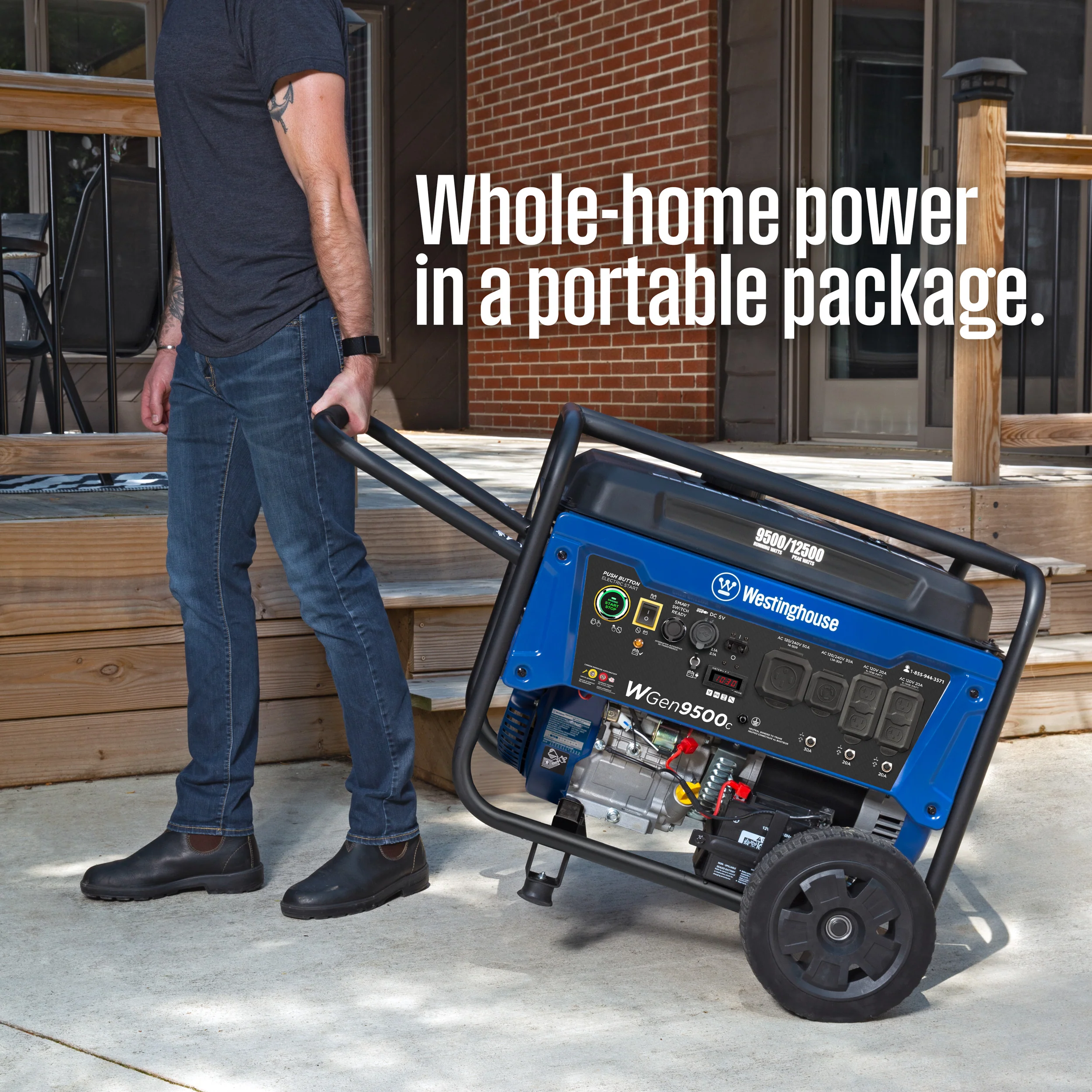 WGen9500c Generator with CO Sensor - Image 3