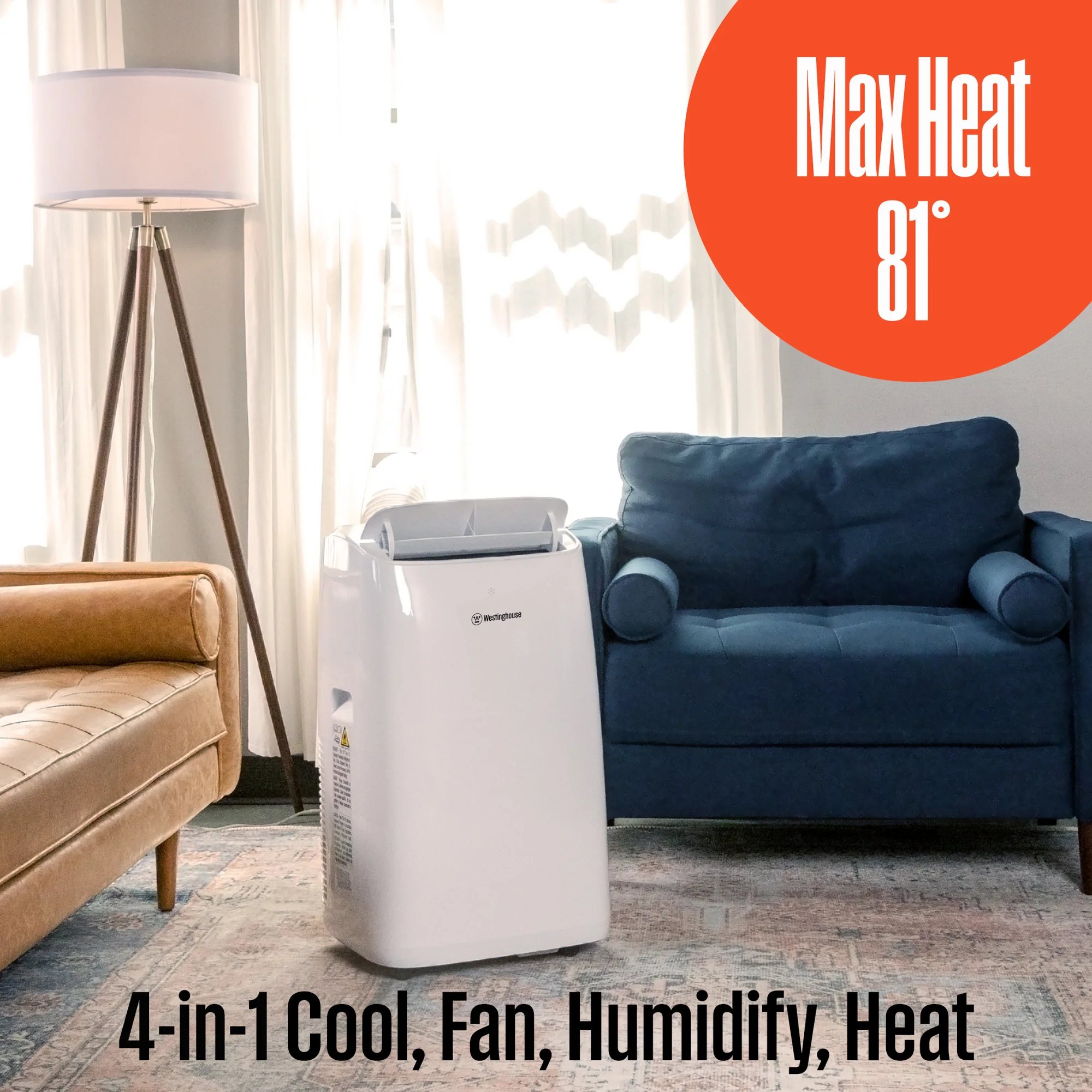 WPac14000h Portable Air Conditioner with Heat - Image 3