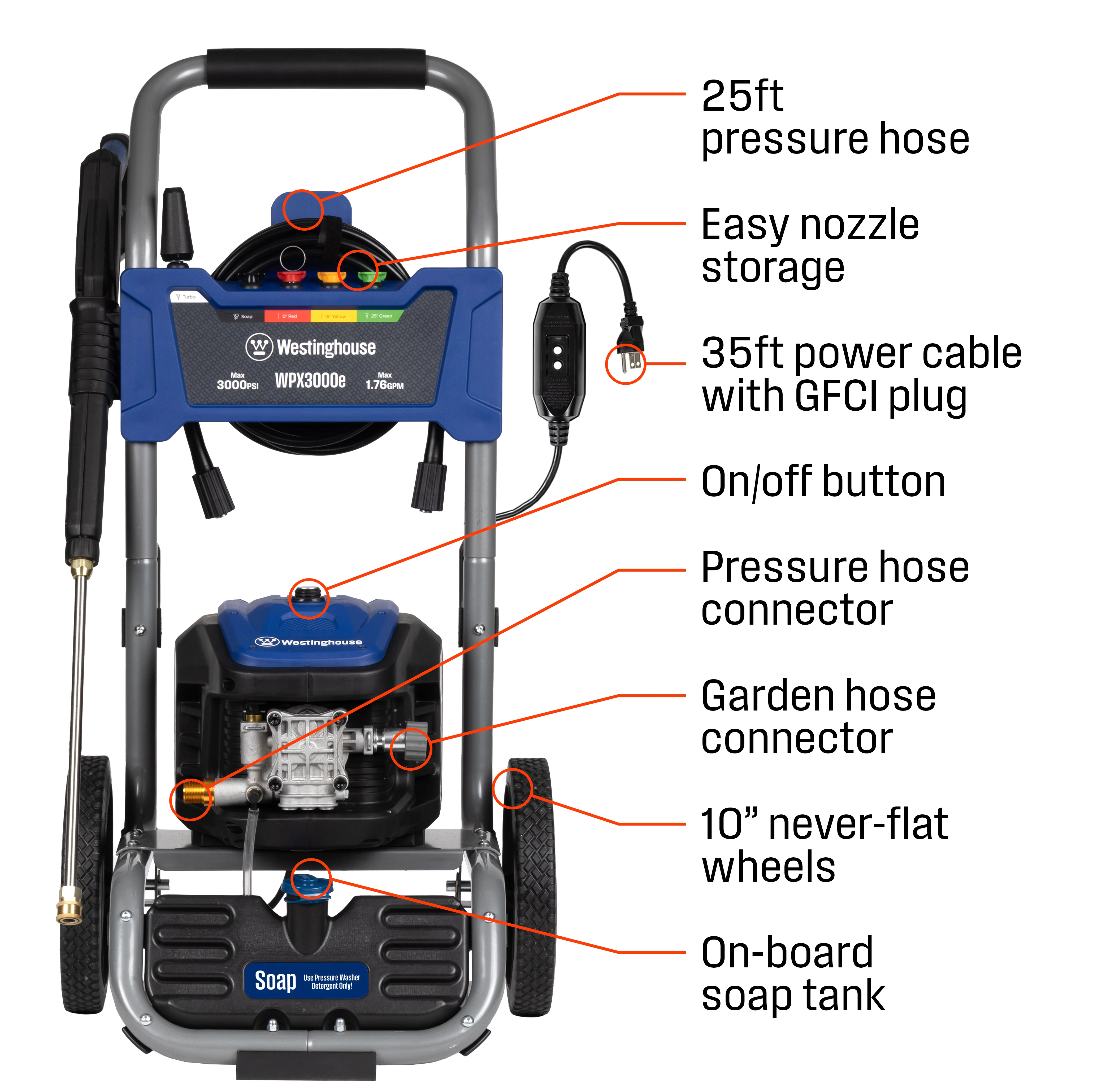 WPX3000eM Electric Pressure Washer Kit - Image 3