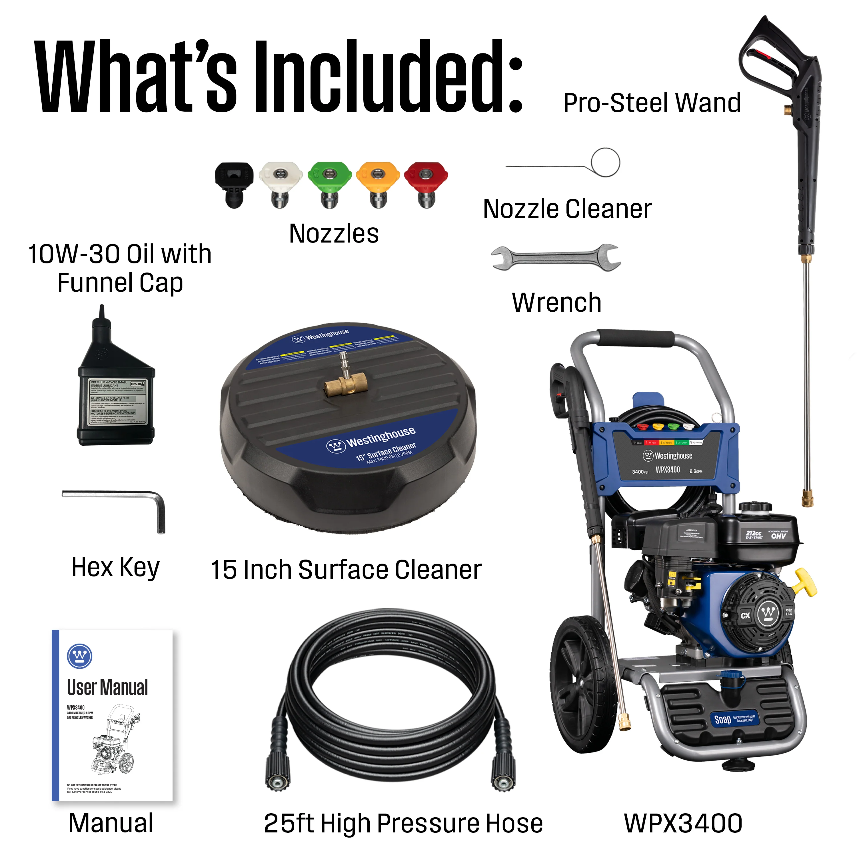 WPX3400SC Pressure Washer Kit - Image 12