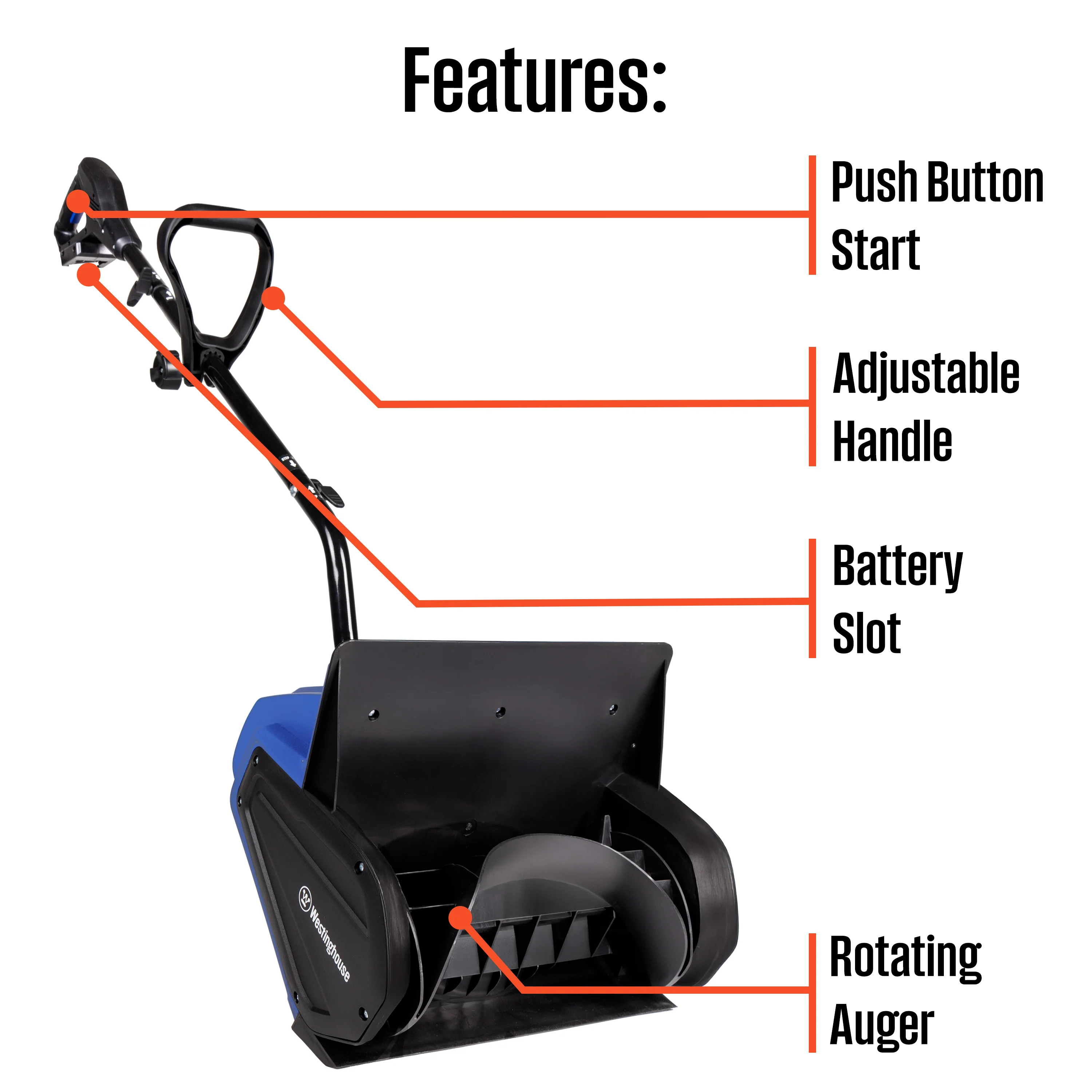 WSnow13S 24V 13" Cordless Snow Shovel - Image 5