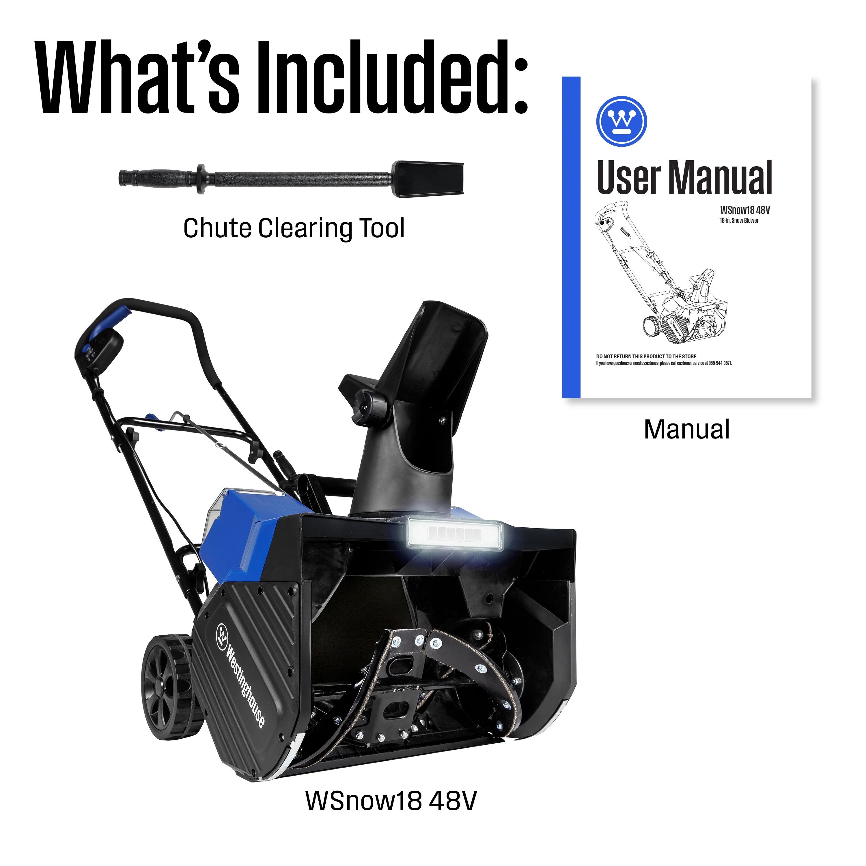 WSnow18T 18" 48V Cordless Snow Blower  (Tool Only) - Image 12