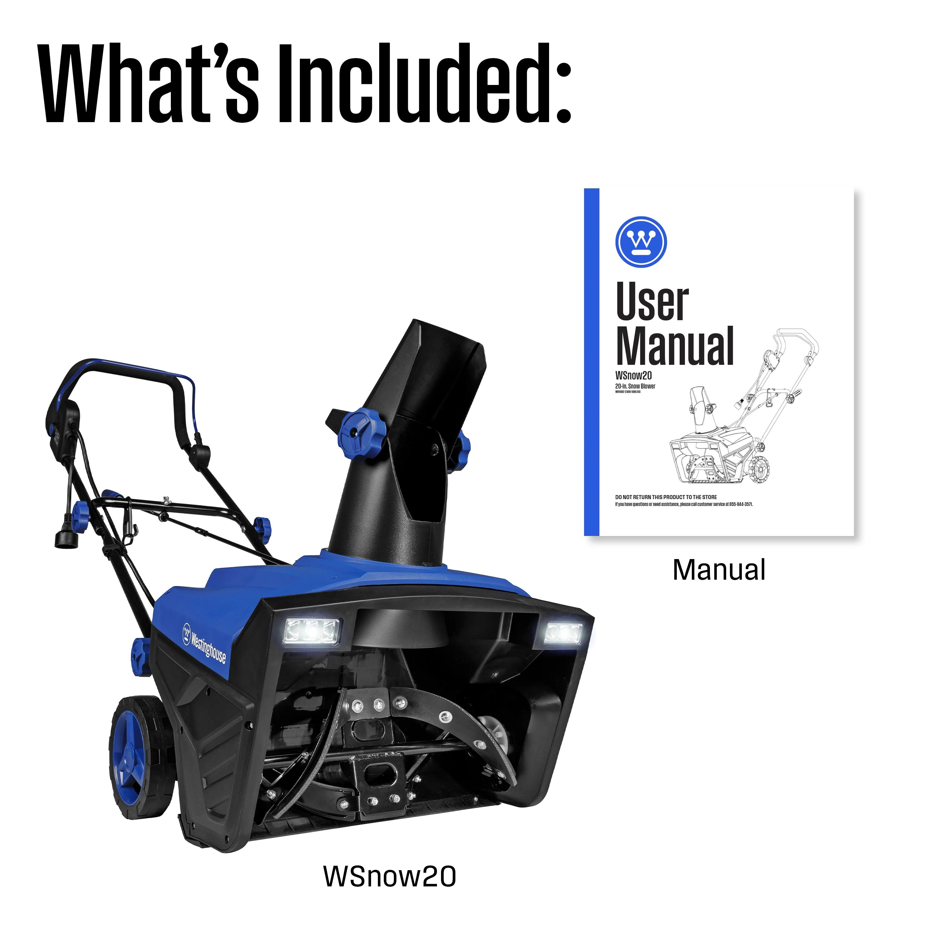 WSnow20 20" Corded Snow Blower - Image 9