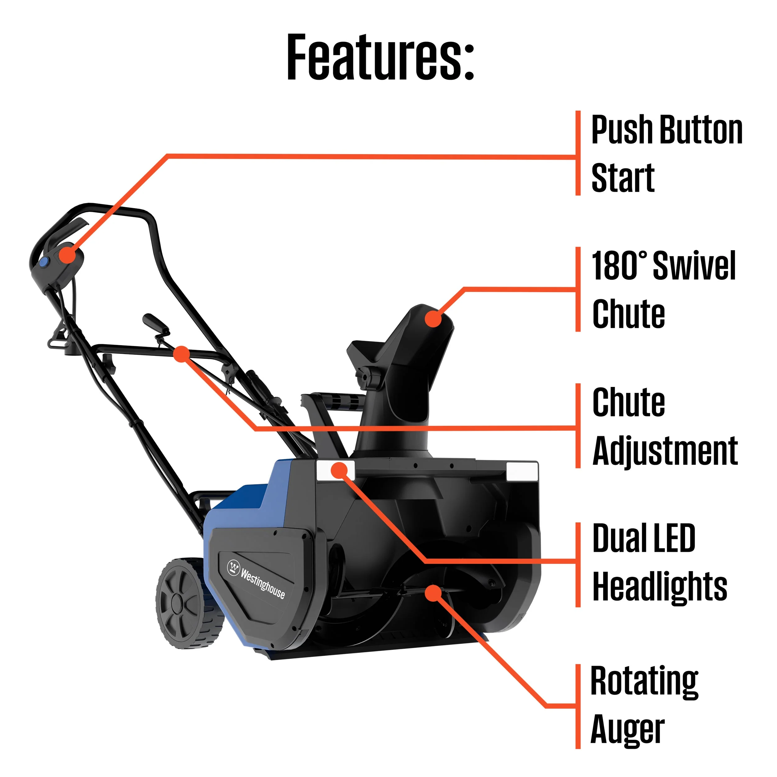 WSnow22 22" Corded Snow Blower - Image 10