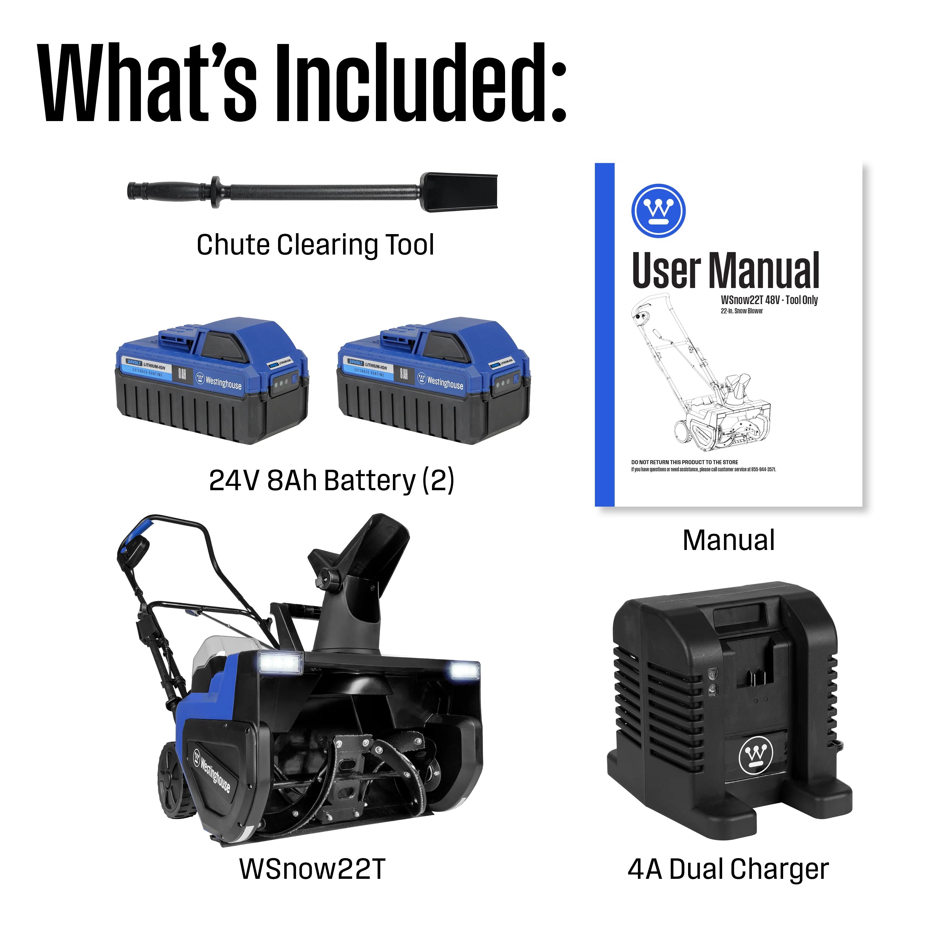 WSnow22 48V 22" Cordless Snow Blower - Image 13